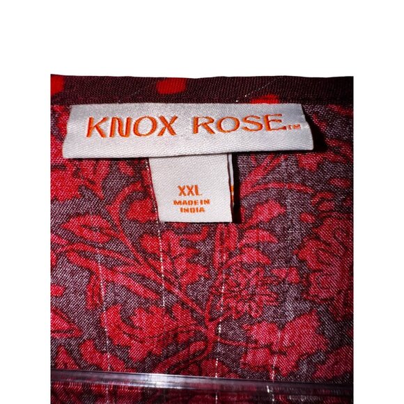 Floral Print Boho Blouse Plus Size XXL Red Black Western Boho Sexy Peplum Top - Picture 6 of 8